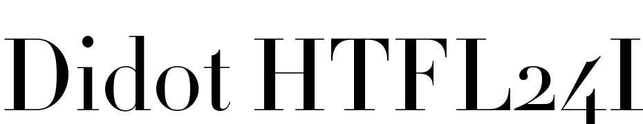 Didot HTF L24 Light cкачати шрифт безкоштовно